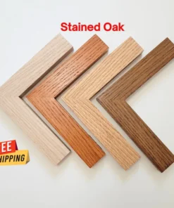 Solid oak wood picture frame, high quality wooden photo frame