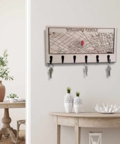 Personalized Wooden Key Holder for Wall
