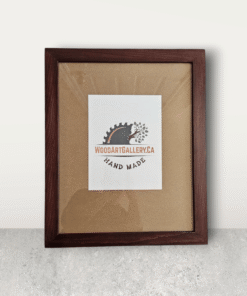 Red Mahogany stained handmade wooden picture frame