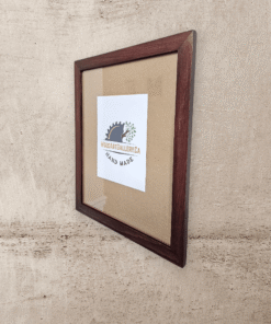 Red Mahogany stained handmade wooden picture frame