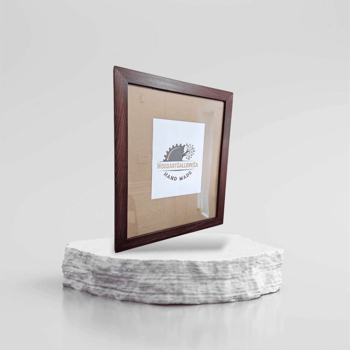 Red Mahogany stained handmade wooden picture frame