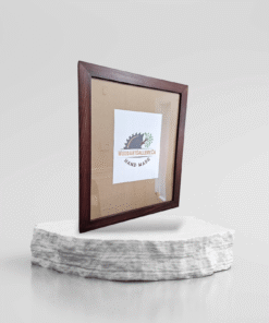 Red Mahogany stained handmade wooden picture frame