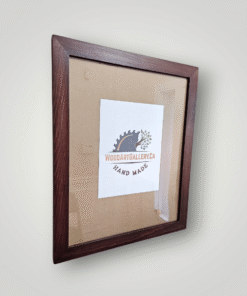 Red Mahogany stained handmade wooden picture frame