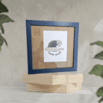Sea Blue stained custom size wooden picture frame