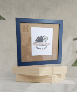 Sea Blue stained custom size wooden picture frame