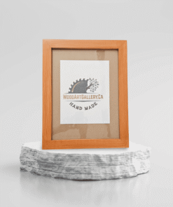 Cedar color stained custom size wooden picture frame
