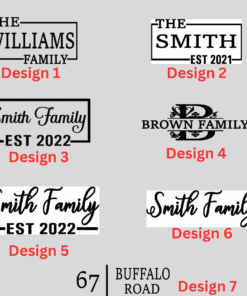 custom wooden name sign