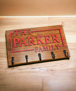 Custom wall key holder with 3D letters