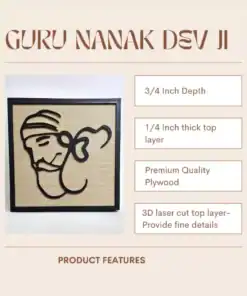 3D Portrait of Guru Nanak Dev Ji