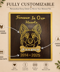 Alternative view of Personalized Dog Memorial Plaque