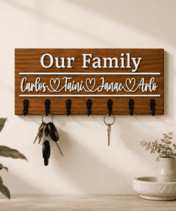 family name wall key holder